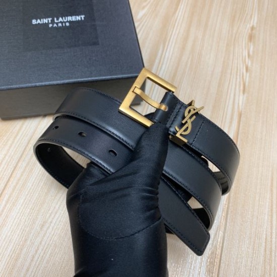 2025SS ベルト YSL イヴ サンローラン 高級感とシンプルさが調和した究極のデザイン