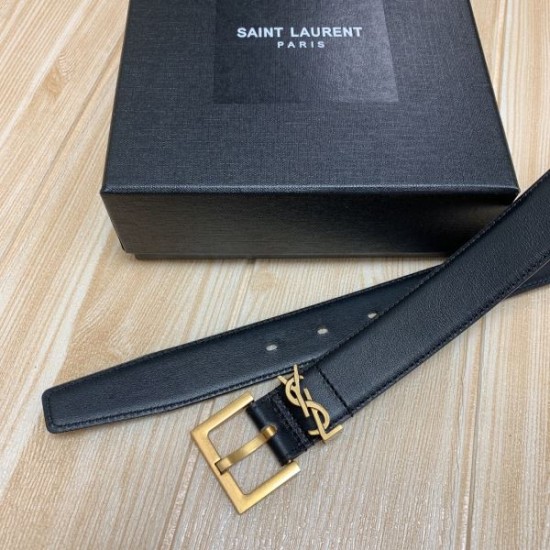 2025SS ベルト YSL イヴ サンローラン 高級感とシンプルさが調和した究極のデザイン