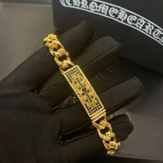 2025SS ブレスレット CHROME HEARTS クロムハーツ 重厚感ある個性派ブレスレット