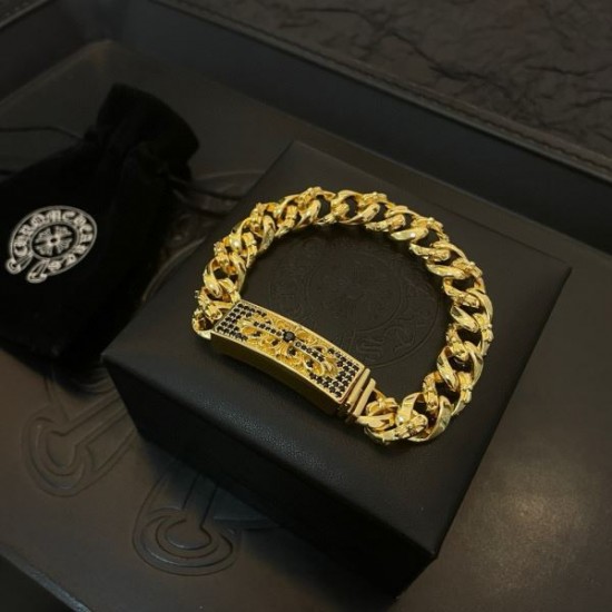 2025SS ブレスレット CHROME HEARTS クロムハーツ 重厚感ある個性派ブレスレット