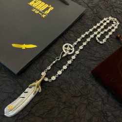 2025SS ネックレス GORO'S ゴローズ 職人技が光る人気フェザーデザイン