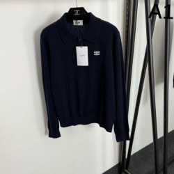 2025FW ニット CELINE セリーヌ 高級感漂う 上品オシャレ見せスタイル