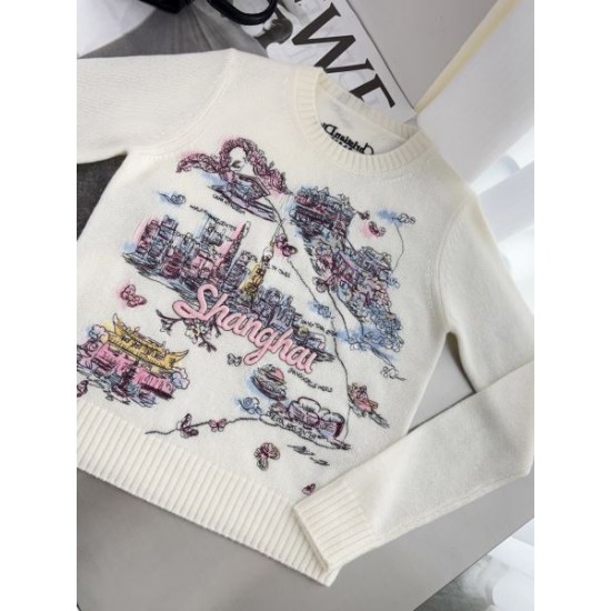 2025FW 長袖トップス DIOR ディオール 今季トレンド感満載 高級感ある着こなし