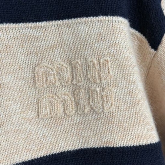 2025FW ニット MIU MIU ミュウミュウ 定番人気 ストリートスタイル新作