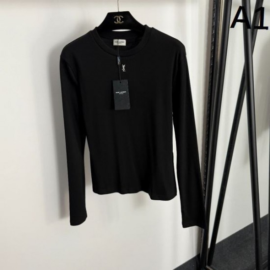 2025FW 長袖Tシャツ YSL イヴサンローラン 限定先行セール 高級感溢れる新作