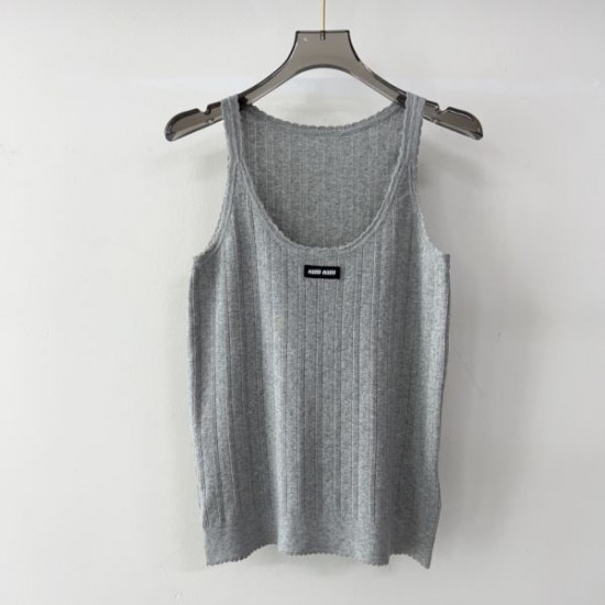 2025SS タンクトップ MIU MIU ミュウミュウ おしゃれ上級者必見新作
