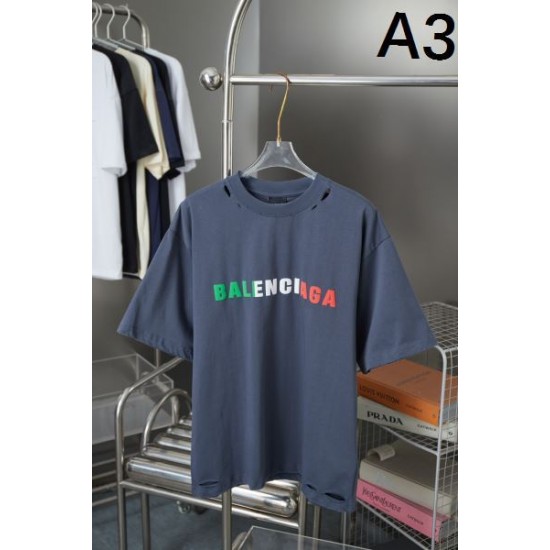 2025SS BALENCIAGA バレンシアガ 新作オーバーサイズ 半袖Tシャツ トレンド感満載ユニセックスデザイン