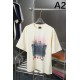 2025SS BALENCIAGA バレンシアガ 芸能人愛用モノクロデザイン 半袖Tシャツ ハイブランド風ストリートスタイル