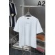 2025SS BALENCIAGA バレンシアガ トレンドロゴプリント 半袖Tシャツ モード系ユニセックスコーデ
