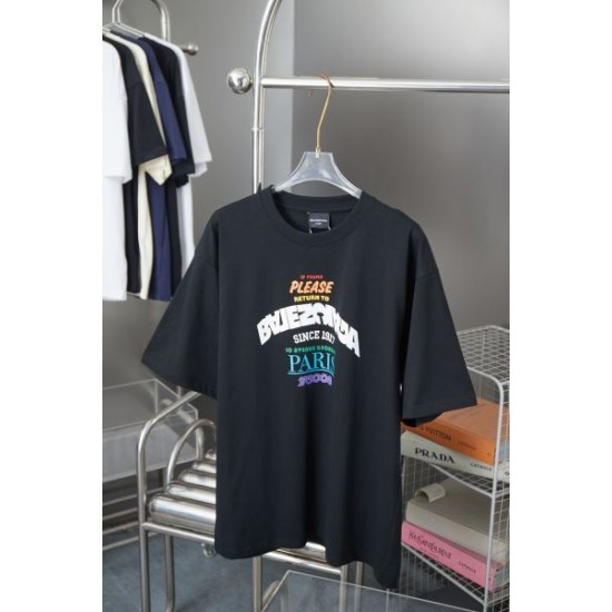 2025SS BALENCIAGA バレンシアガ 韓国風ルーズフィット 半袖Tシャツ カジュアルコーデに最適