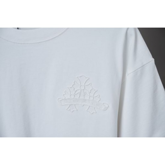 2025SS CHROME HEARTS クロムハーツ クロスロゴプリント 半袖Tシャツ ストリート系メンズ必見