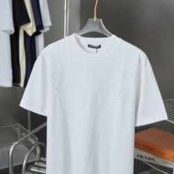 2025SS CHROME HEARTS クロムハーツ 人気シルバー調デザイン 半袖Tシャツ バイカースタイルに最適