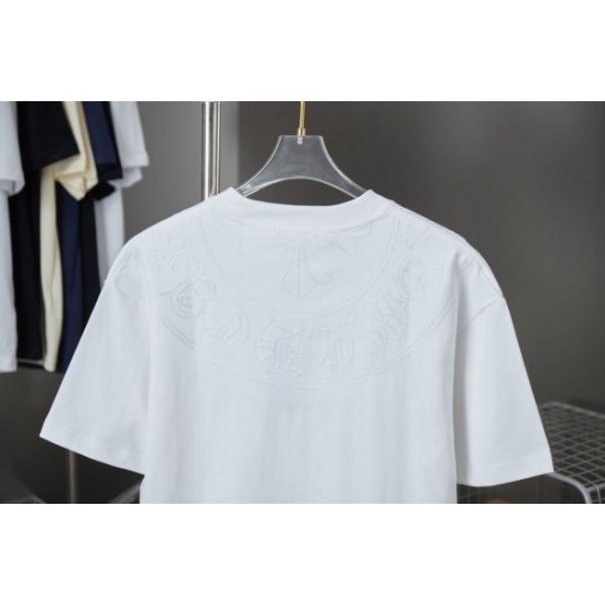 2025SS CHROME HEARTS クロムハーツ 人気シルバー調デザイン 半袖Tシャツ バイカースタイルに最適