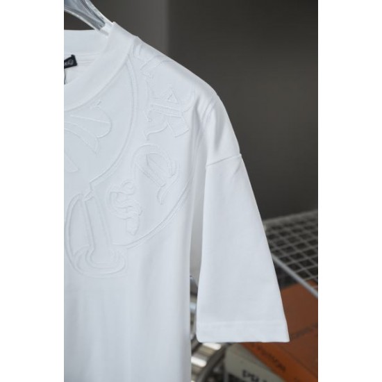 2025SS CHROME HEARTS クロムハーツ 人気シルバー調デザイン 半袖Tシャツ バイカースタイルに最適