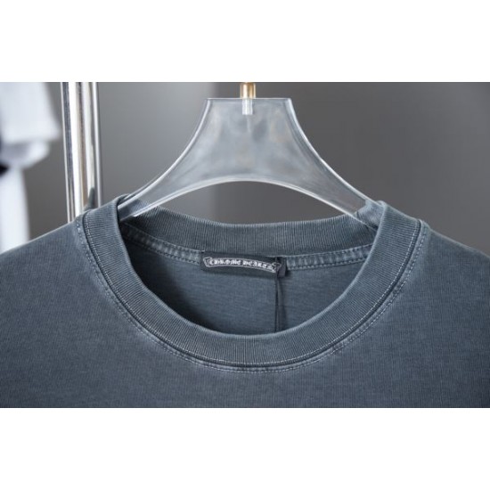 2025SS CHROME HEARTS クロムハーツ トレンドアイコン刺繍 半袖Tシャツ ユニセックスモデル