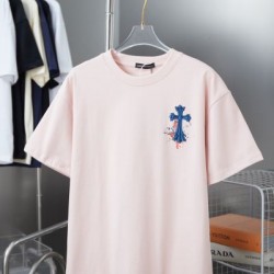 2025SS CHROME HEARTS クロムハーツ モノトーンクロスロゴ 半袖Tシャツ 人気再燃アイテム