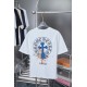 2025SS CHROME HEARTS クロムハーツ モノトーンクロスロゴ 半袖Tシャツ 人気再燃アイテム