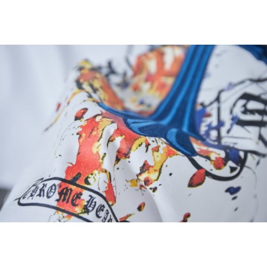 2025SS CHROME HEARTS クロムハーツ モノトーンクロスロゴ 半袖Tシャツ 人気再燃アイテム