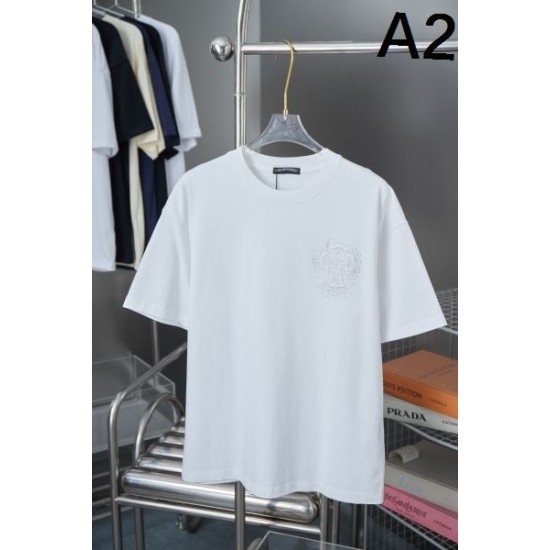 2025SS CHROME HEARTS クロムハーツ 重厚感あるデザイン 半袖Tシャツ 個性派おしゃれにおすすめ