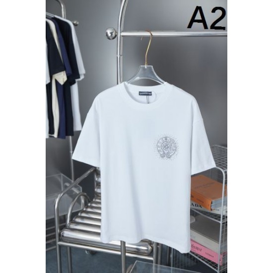 2025SS CHROME HEARTS クロムハーツ LAセレブ風ストリート 半袖Tシャツ トレンドの最前線