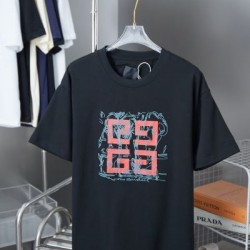 2025SS GIVENCHY ジバンシィ ロゴ刺繍入り 半袖Tシャツ シンプルながら存在感抜群