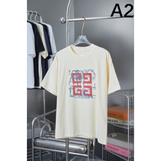 2025SS GIVENCHY ジバンシィ ロゴ刺繍入り 半袖Tシャツ シンプルながら存在感抜群
