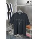 2025SS PRADA プラダ ロゴワッペン付き 半袖Tシャツ クリーンな印象の上質デザイン