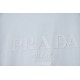 2025SS PRADA プラダ ロゴワッペン付き 半袖Tシャツ クリーンな印象の上質デザイン