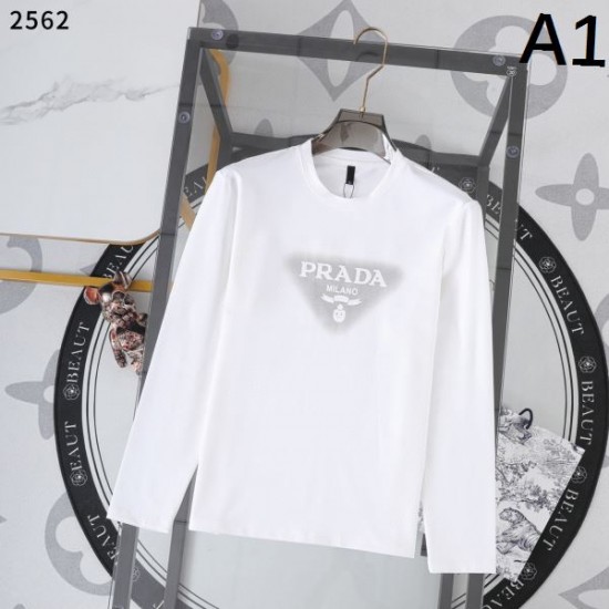 2025秋冬 長袖Tシャツ PRADA プラダ 最新人気秋冬新作セール限定