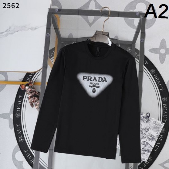 2025秋冬 長袖Tシャツ PRADA プラダ 最新人気秋冬新作セール限定
