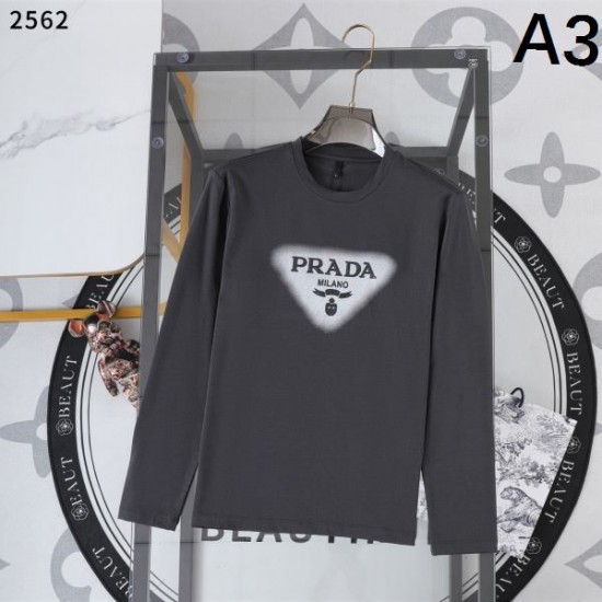 2025秋冬 長袖Tシャツ PRADA プラダ 最新人気秋冬新作セール限定