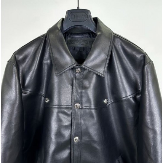 CHROME HEARTS クロムハーツ レザージャケット 2025秋冬 おしゃれ幅広がる新作