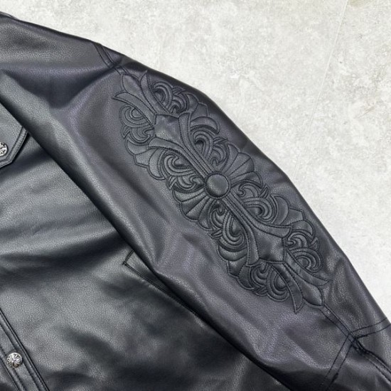 CHROME HEARTS クロムハーツ レザージャケット 2025秋冬 おしゃれ幅広がる新作