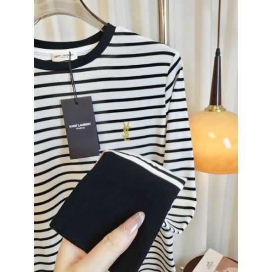 YSL イヴ サンローラン 長袖Tシャツ 2025秋冬新作 カッコよく決まる人気Tシャツ