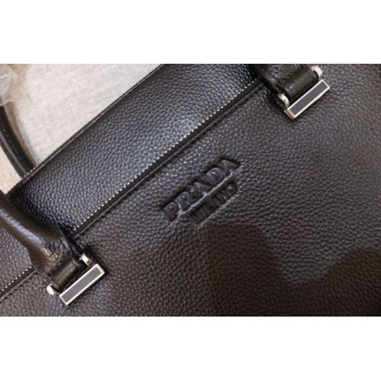 2025FW ブリーフケース PRADA プラダ 存在感抜群 上質レザーの高級ブリーフケース