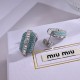 2026新品 イヤリング MIU MIU ミュウミュウ 存在感抜群の主役級デザイン