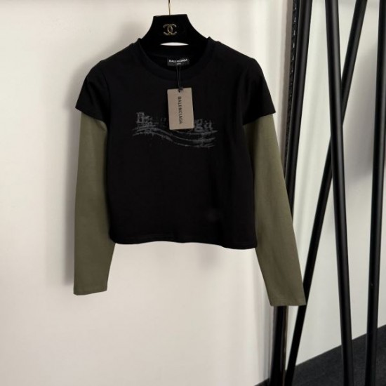 2026年新作 BALENCIAGA バレンシアガ 長袖Tシャツ リラックスフィット 今季注目