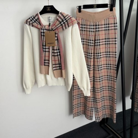 2026年新作 BURBERRY バーバリー セットアップ 明るい印象 上品カジュアル