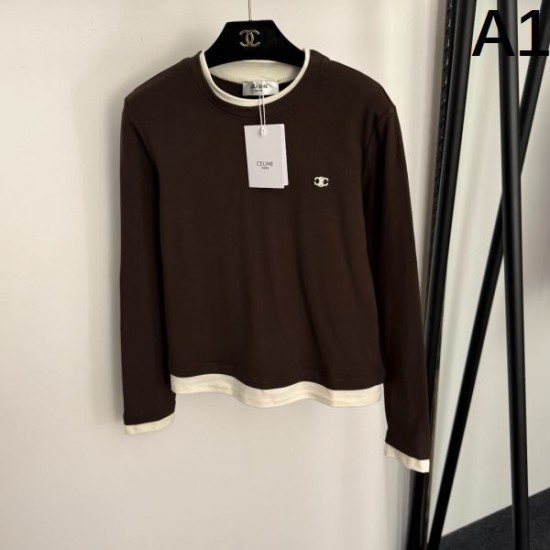 2026年新作 CELINE セリーヌ 長袖Tシャツ 話題沸騰 最新トレンド
