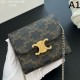 2026新品 三つ折り財布 CELINE セリーヌ おしゃれトレンド ミニウォレット人気作