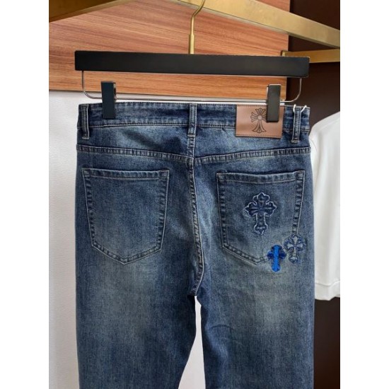 2026新品 ジーンズ CHROME HEARTS クロムハーツ 定番人気の薄手ソフトデニム