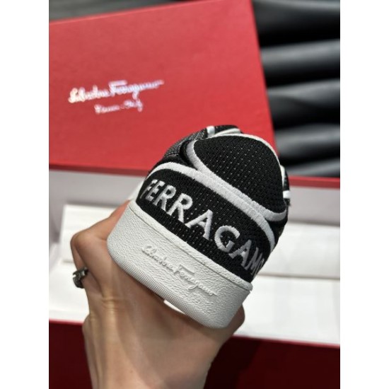 2026新作 新春注目アイテム FERRAGAMO サルヴァトーレ フェラガモ スニーカー 上品カジュアル