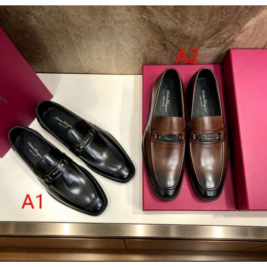 2026新作 限定デザイン人気 FERRAGAMO サルヴァトーレ フェラガモ ビジネスシューズ 高級靴