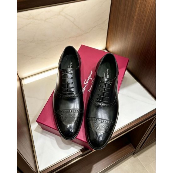 2026春夏新作 ファッション性高い FERRAGAMO サルヴァトーレ フェラガモ ビジネスシューズ