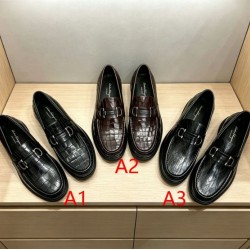 2026最新 カジュアル感ある着こなし FERRAGAMO サルヴァトーレ フェラガモ ビジネスシューズ