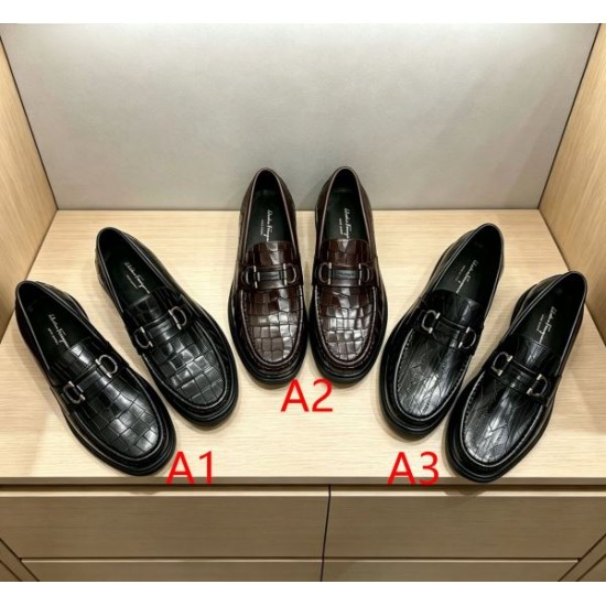 2026最新 カジュアル感ある着こなし FERRAGAMO サルヴァトーレ フェラガモ ビジネスシューズ