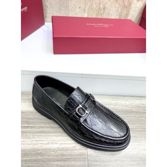 2026最新 カジュアル感ある着こなし FERRAGAMO サルヴァトーレ フェラガモ ビジネスシューズ