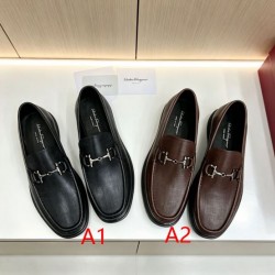 2026新作 シンプルデザイン FERRAGAMO サルヴァトーレ フェラガモ ビジネスシューズ