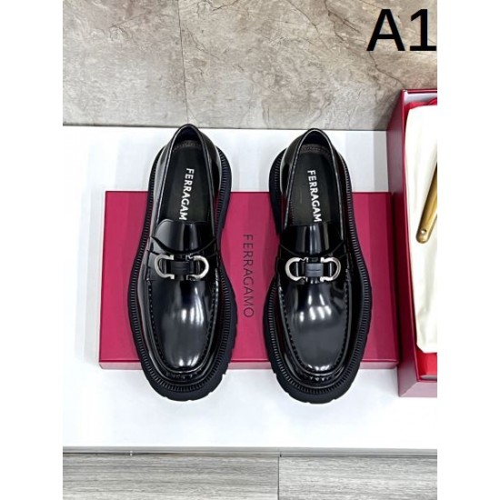 2025FW メンズ ビジネスシューズ FERRAGAMO サルヴァトーレ フェラガモ ロングシーズンに活躍する逸品