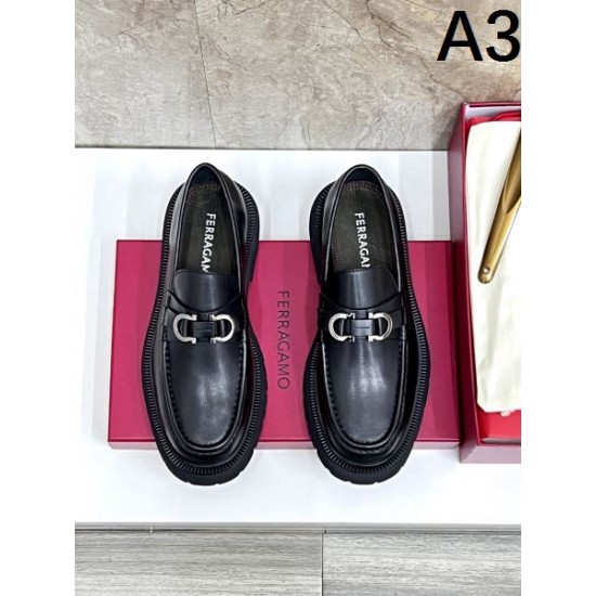 2025FW メンズ ビジネスシューズ FERRAGAMO サルヴァトーレ フェラガモ ロングシーズンに活躍する逸品
